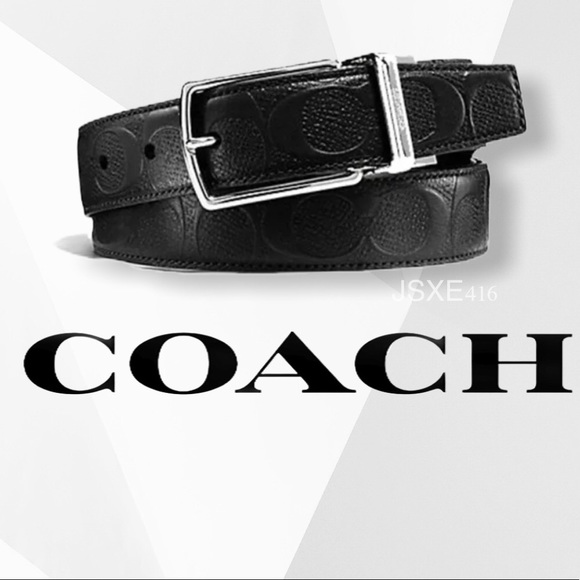 Coach Other - COACH Reversible Belt - Signature Embossed Leather